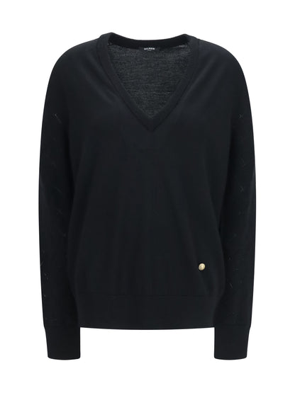 BALMAIN V-neck Sweater