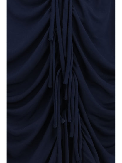Giorgio Armani V-neck viscose jersey Top - Outer Space