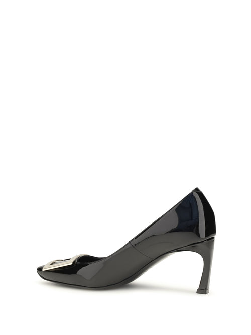 Roger Vivier Patent leather Trompette Pumps - Black