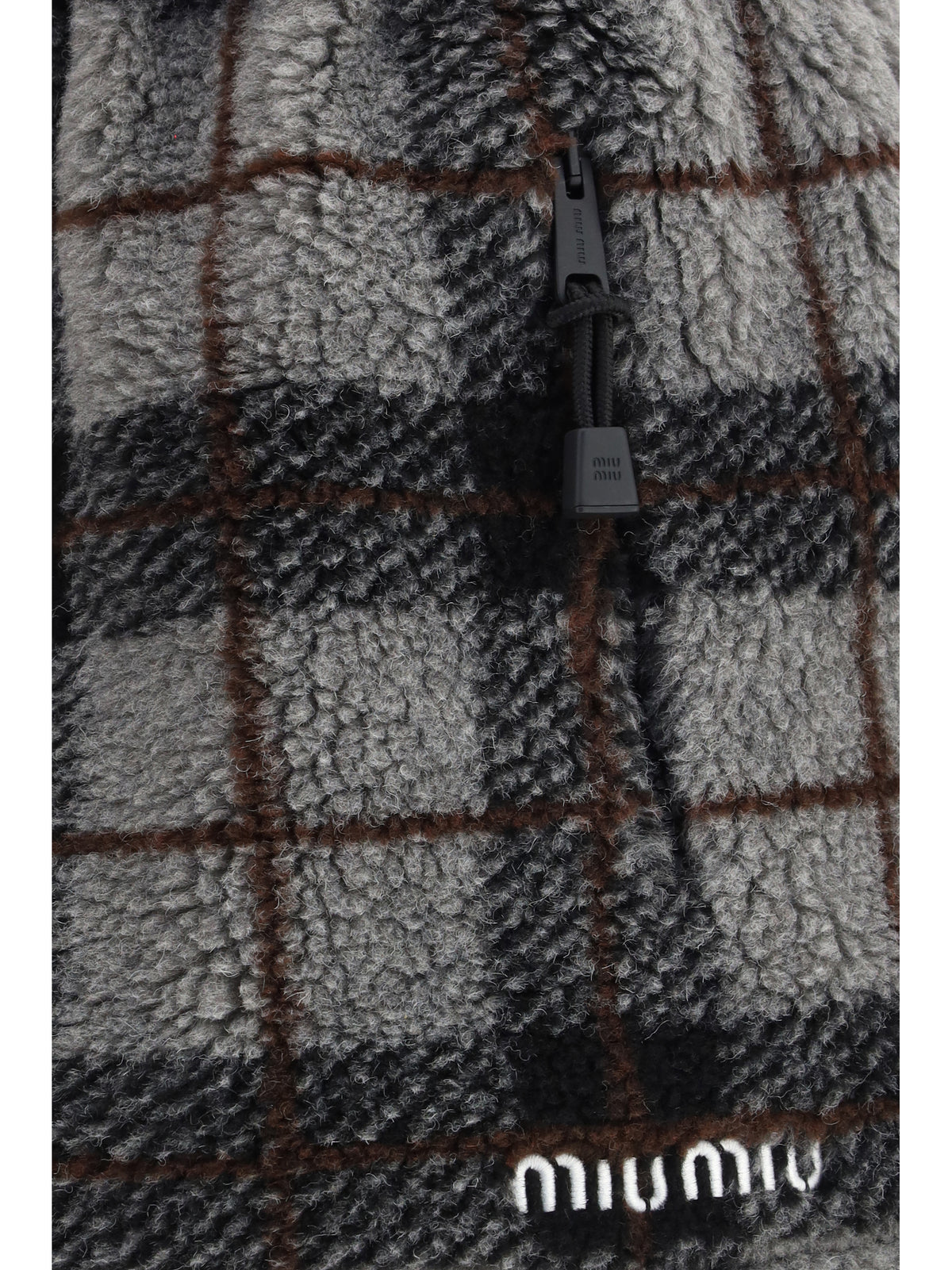 Miu Miu Check mini Skirt - Grigio+Nero