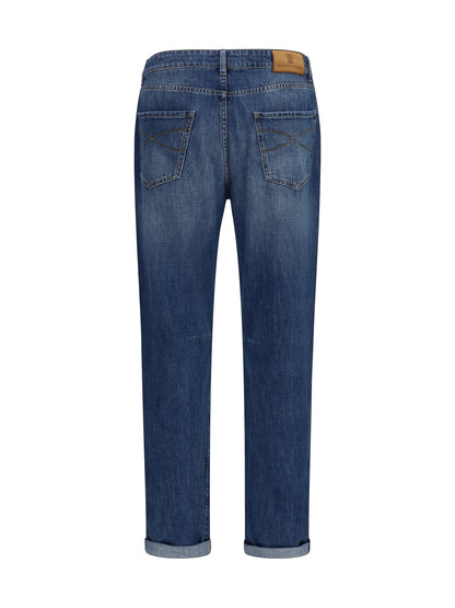 BRUNELLO CUCINELLI Straight five-pocket Jeans in cotton