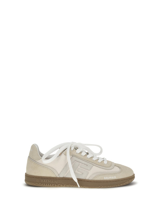 BALMAIN Swan Sneakers in deerskin leather
