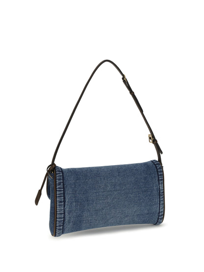VALENTINO GARAVANI DeVain small Shoulder Bag in denim
