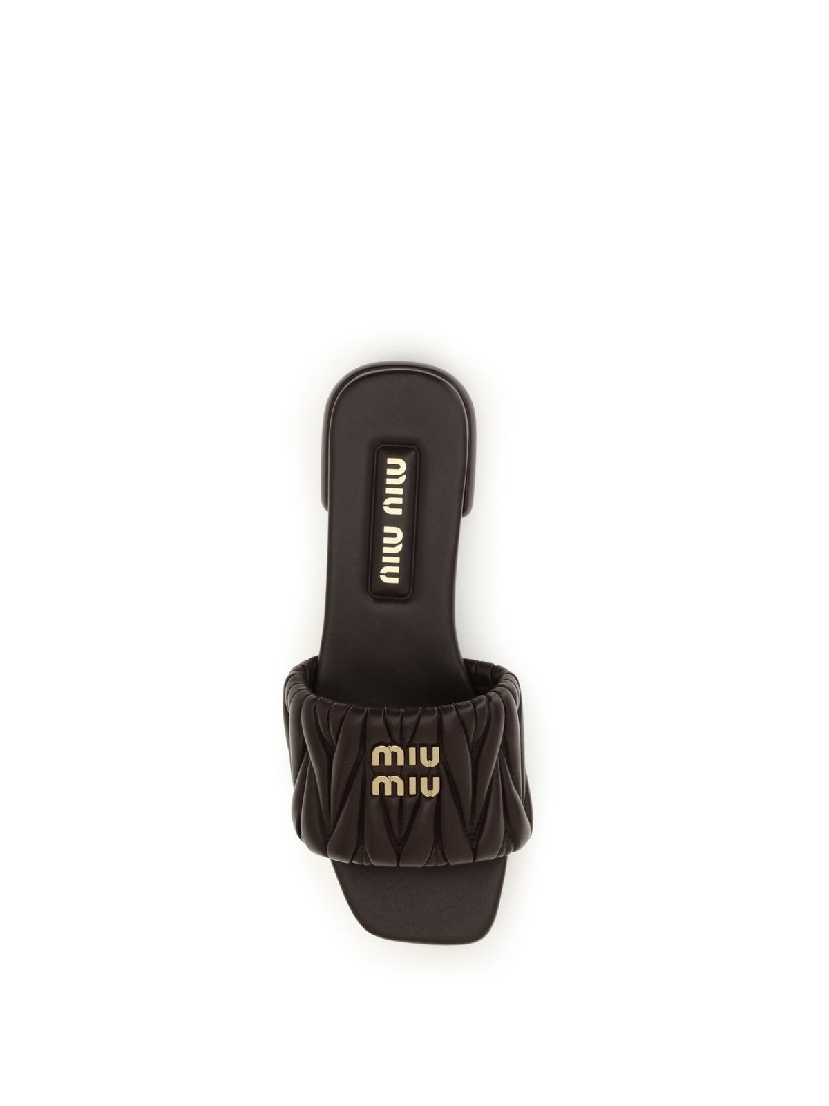 Miu Miu Matelassé nappa leather Sandals - Radica