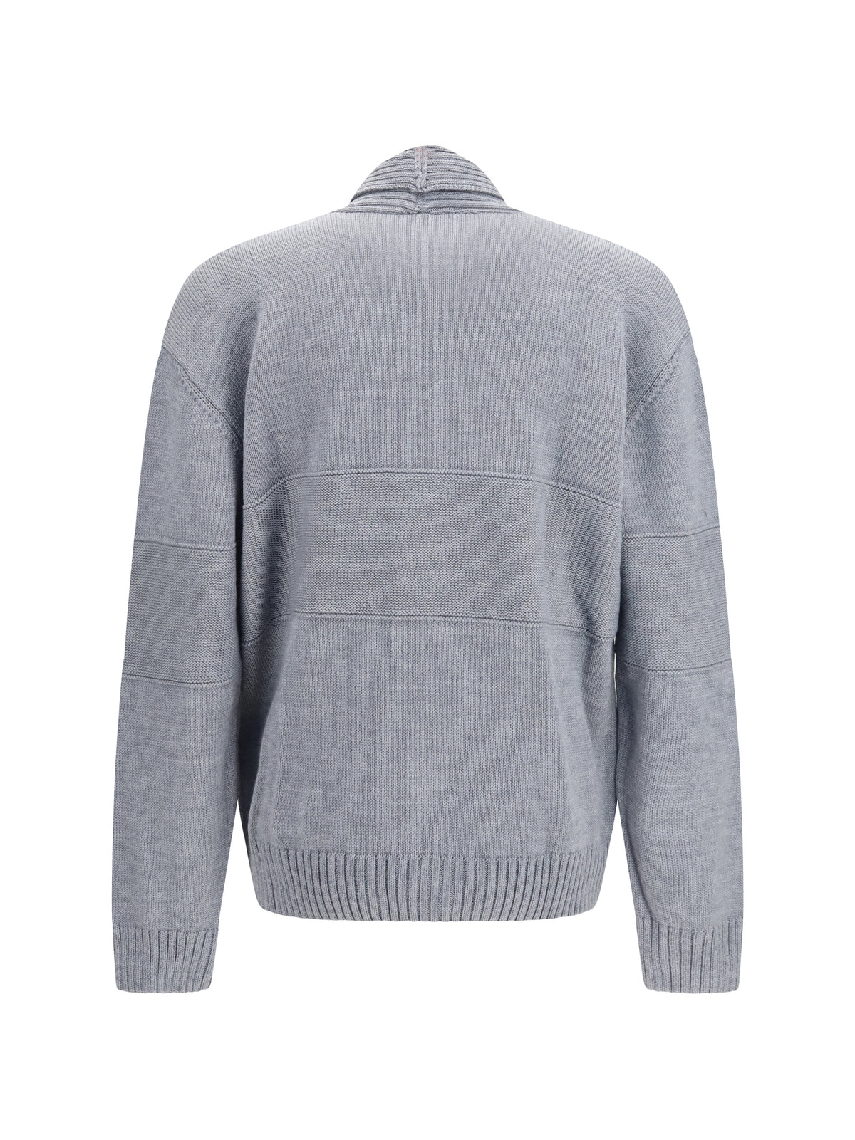 GCDS Buttoned logo Cardigan - Asphalt/Grey