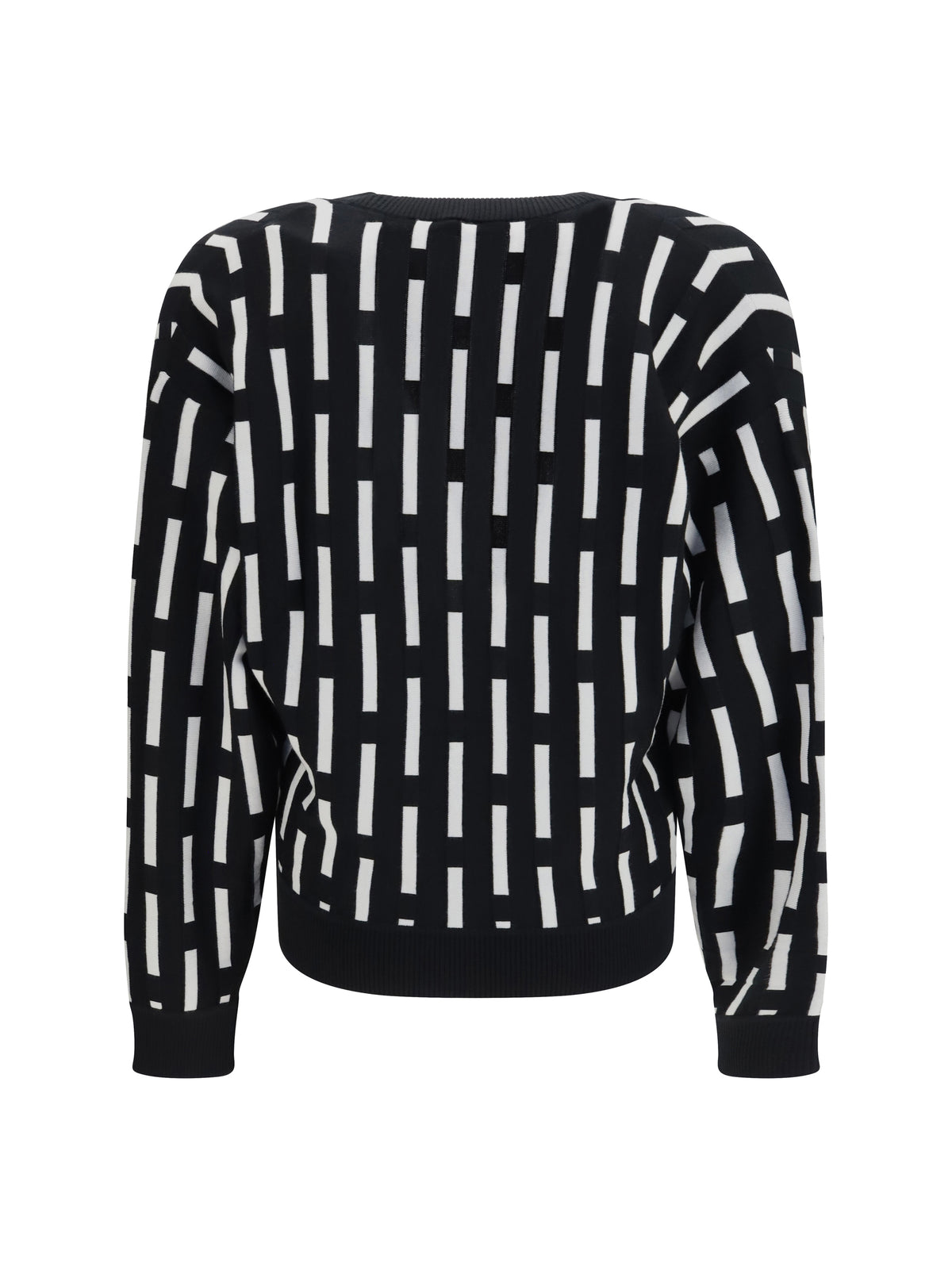 Versace Gianni Dashes Cardigan - Black/White