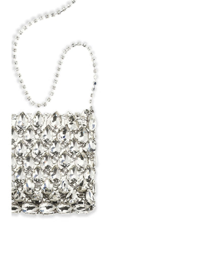 SELF-PORTRAIT Crystal mesh Pouch