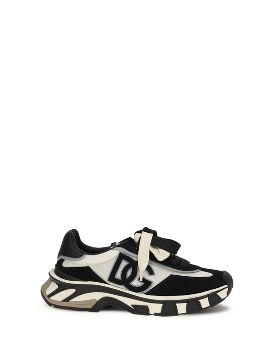 DOLCE & GABBANA Leather and mesh Sneakers