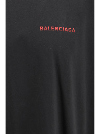 Balenciaga Cotton logo T-shirt - Black