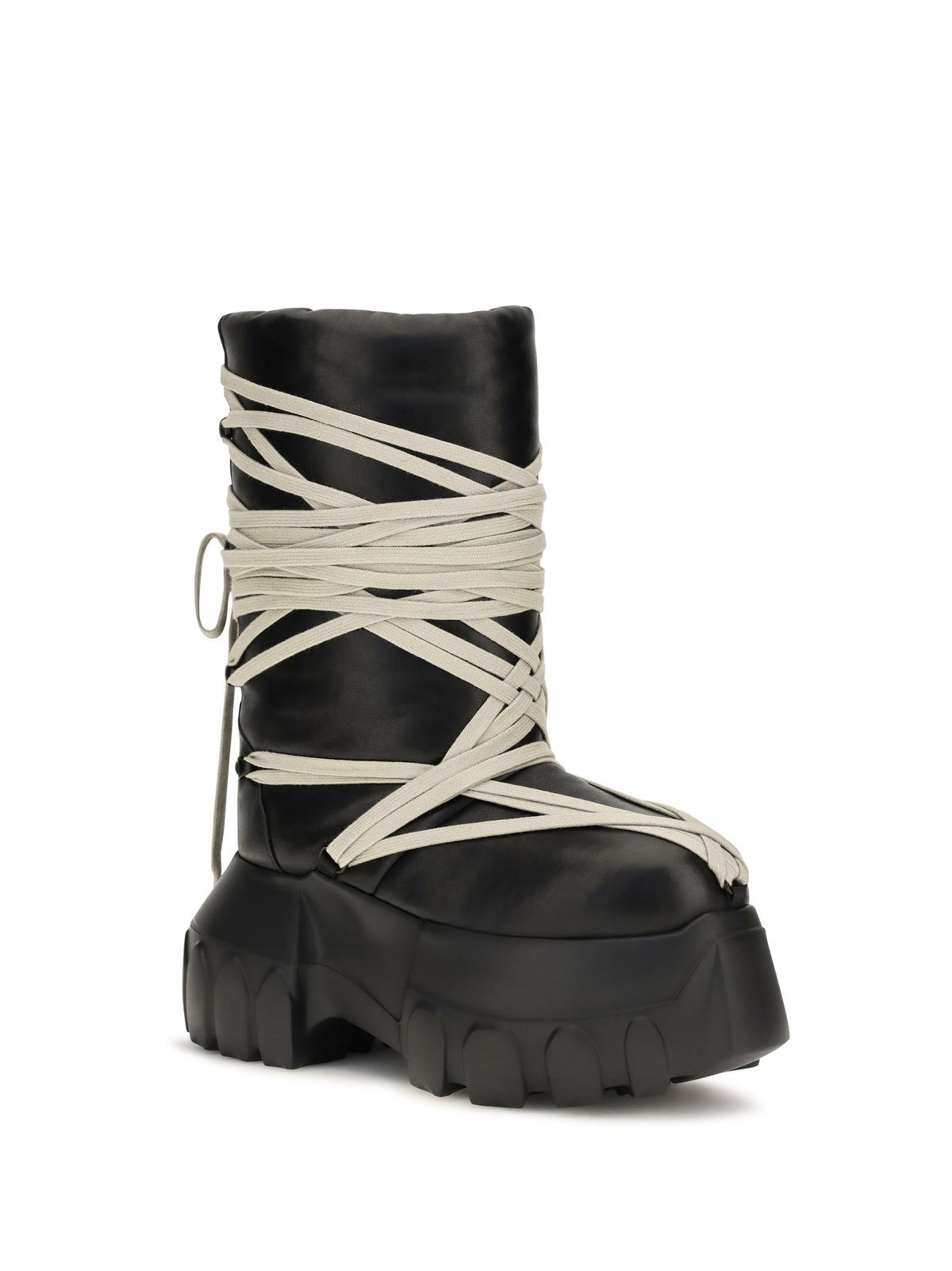 Rick Owens Megalace Lunar Mega Tractor knee-high Boots