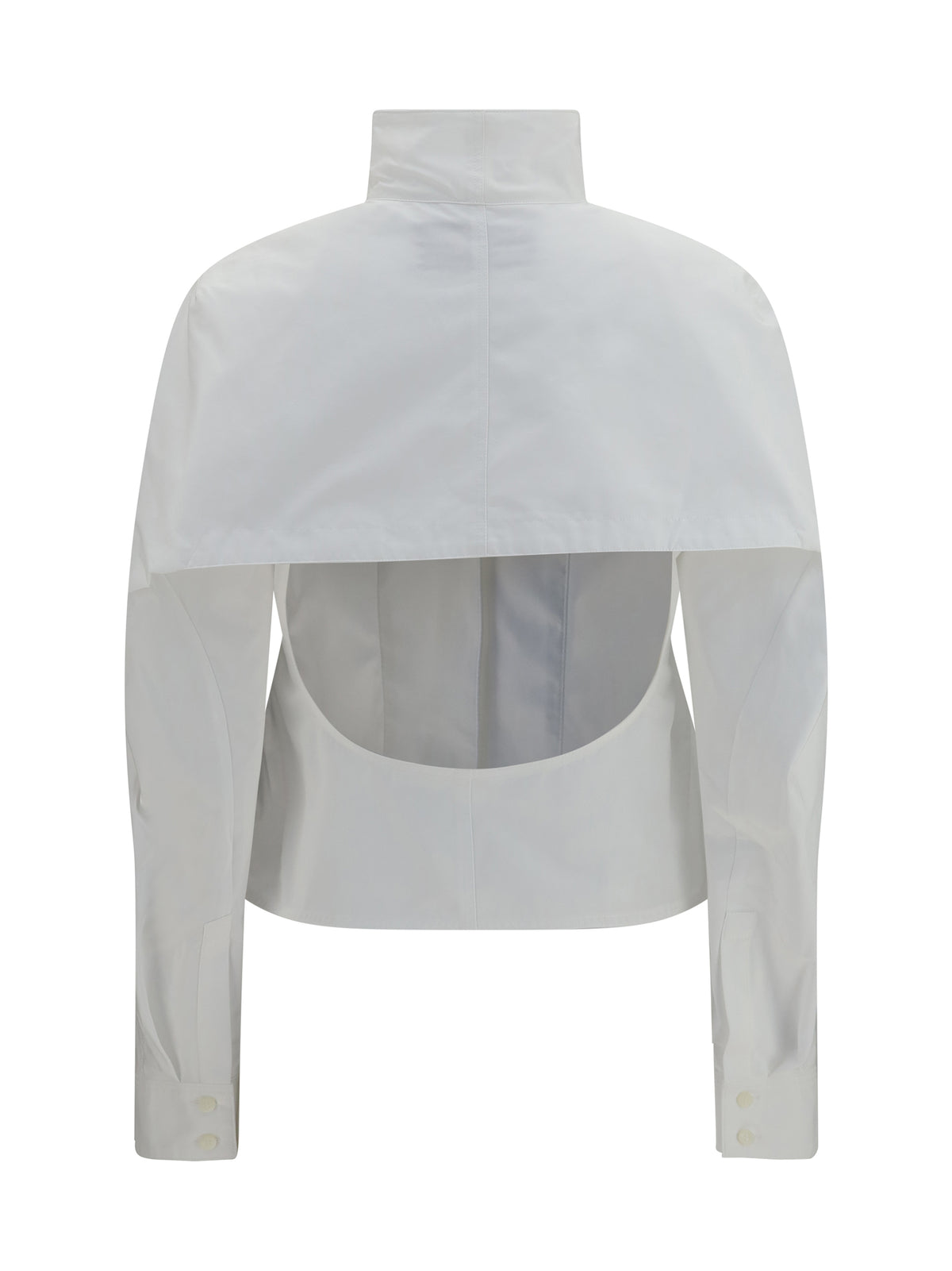 Jacquemus Tulipe cotton-poplin Shirt - White