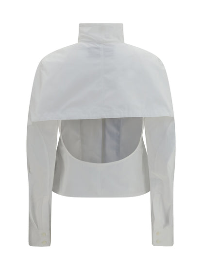 Jacquemus Tulipe cotton-poplin Shirt - White