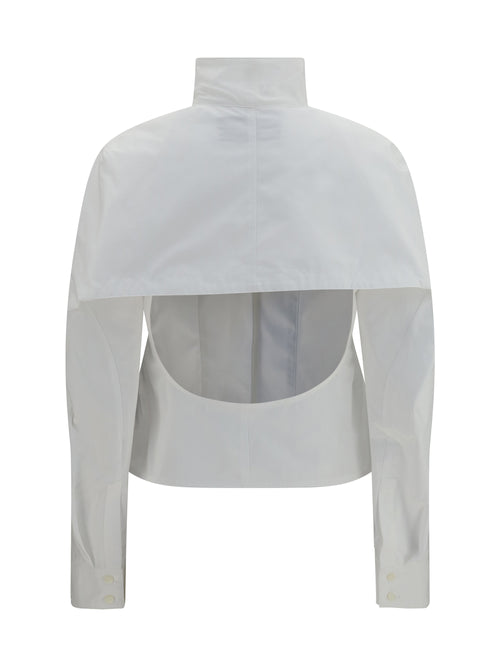Jacquemus Tulipe cotton-poplin Shirt - White