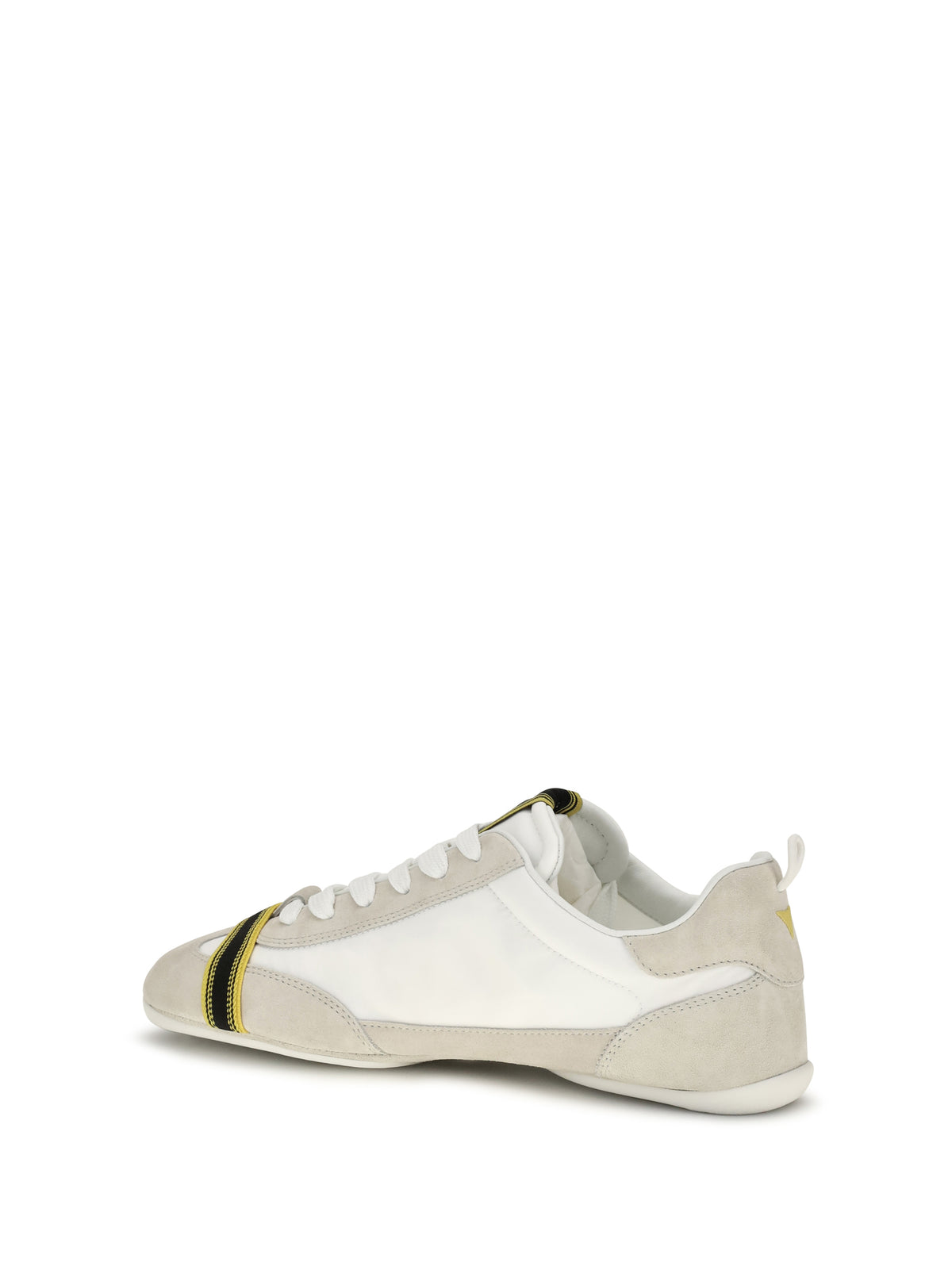 Fendi Wrap suede and fabric Sneakers - Panna+Panna+Uwhite
