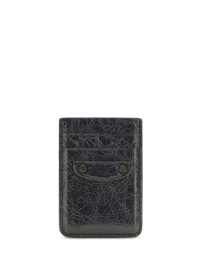 Balenciaga Le City magnetic Card Holder - Black