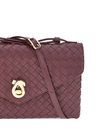 Bottega Veneta Knot Lock Shoulder Bag - Barolo-M Brass