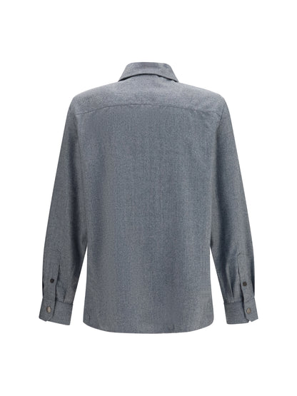 Brunello Cucinelli Virgin wool Shirt - Grey