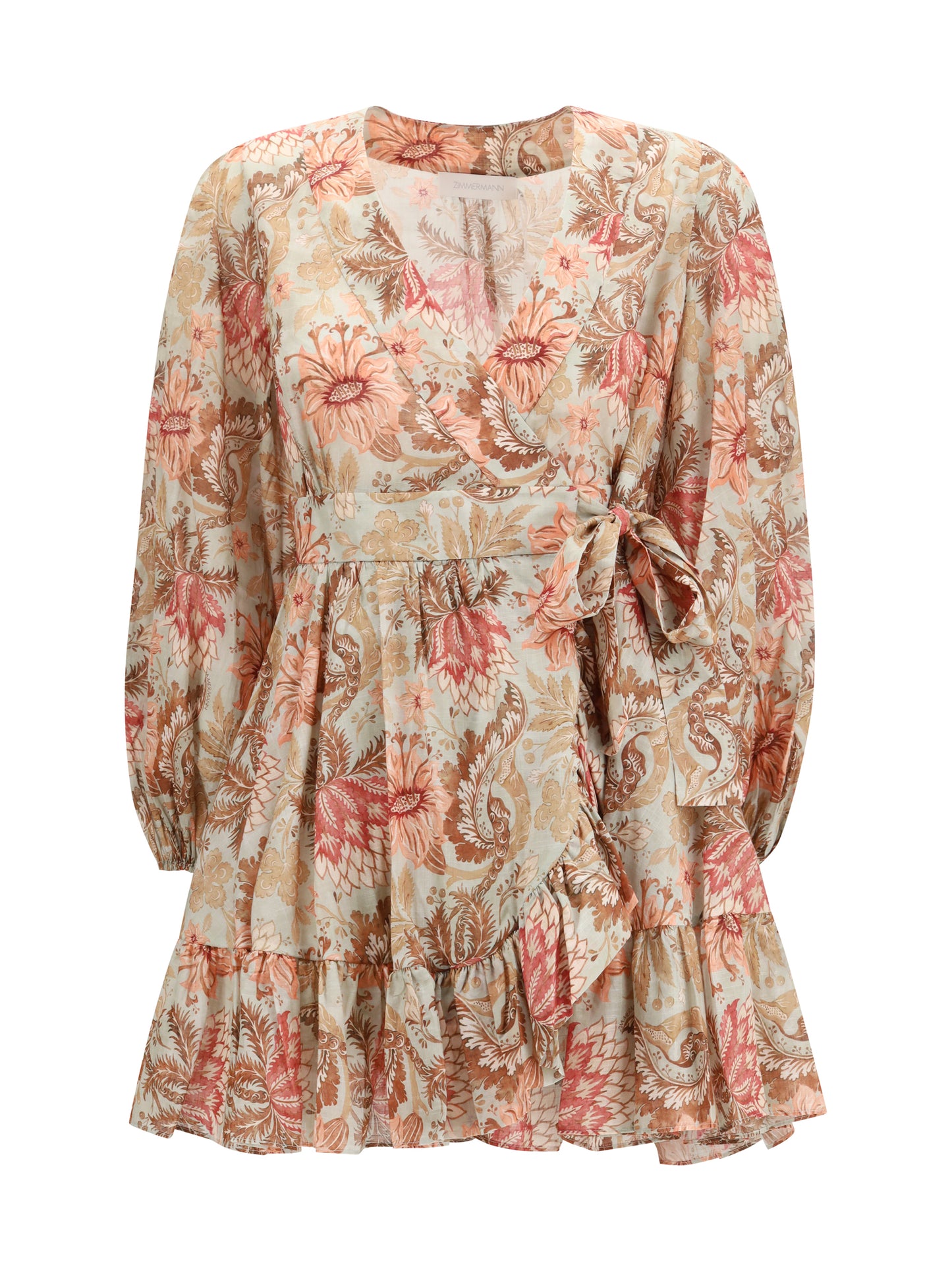 ZIMMERMANN Daylight wrap mini Dress