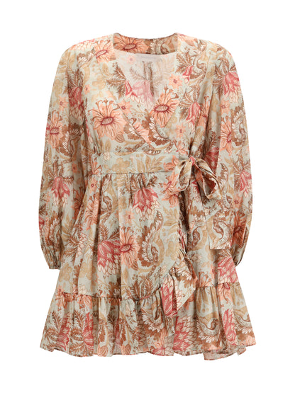ZIMMERMANN Daylight wrap mini Dress
