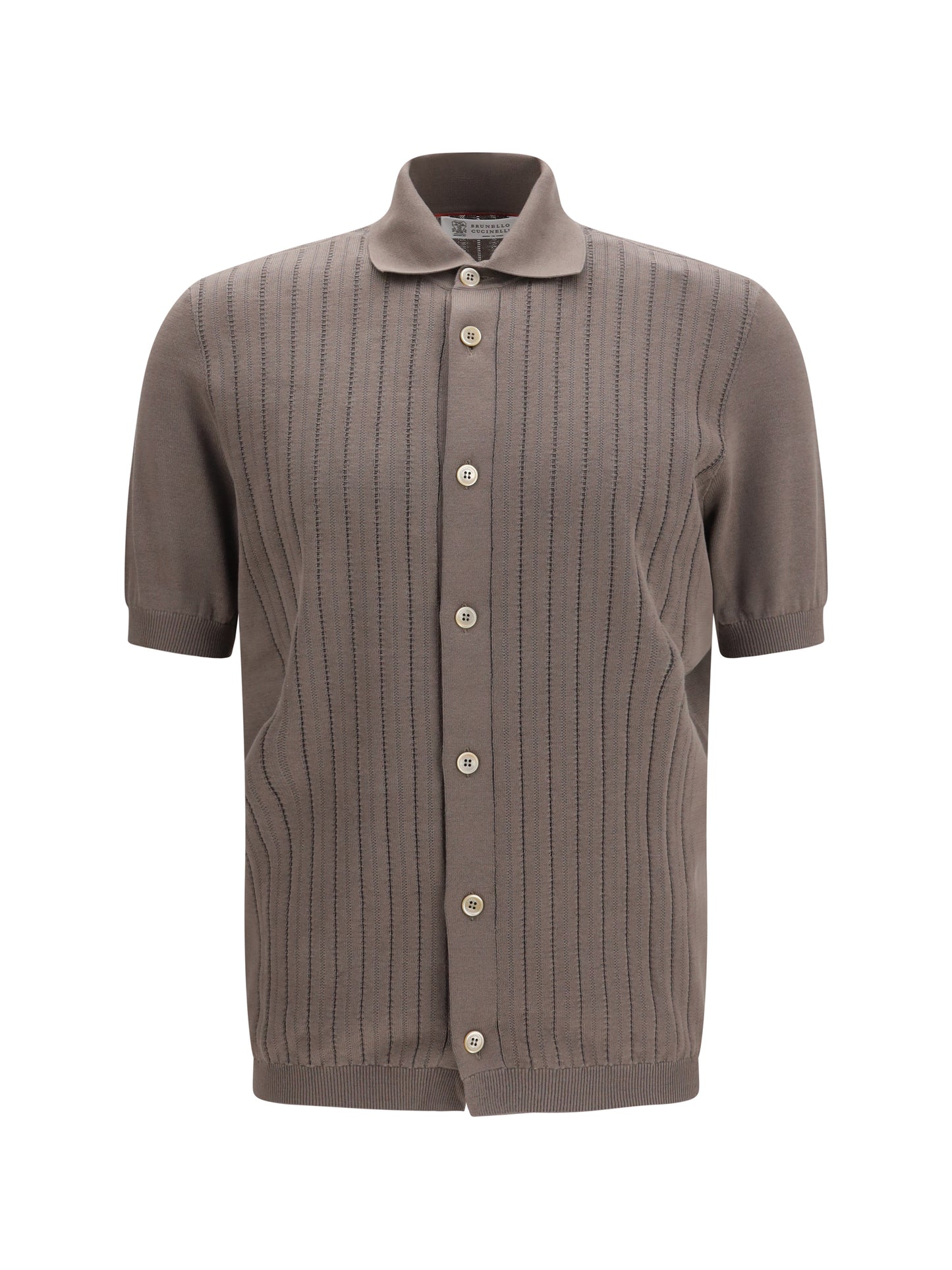 BRUNELLO CUCINELLI Cotton ribbed knit Shirt