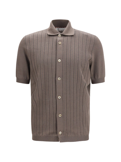 BRUNELLO CUCINELLI Cotton ribbed knit Shirt