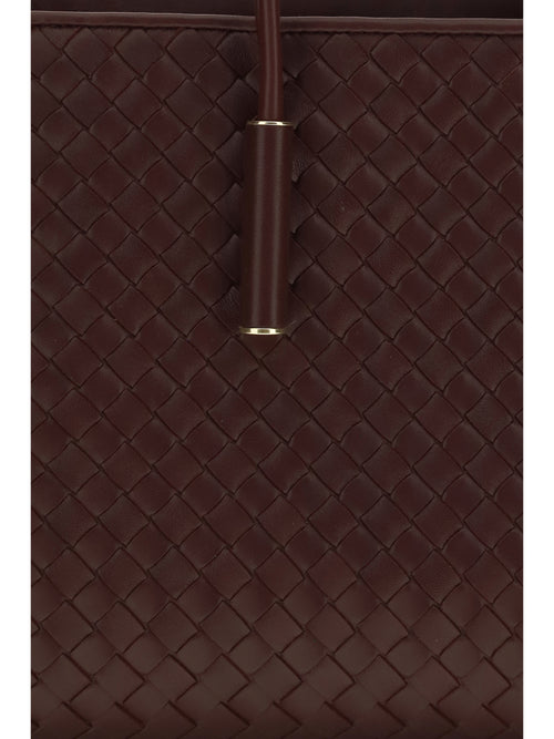 Bottega Veneta Barbara Tote Bag - Deep Mahogan-Brass V