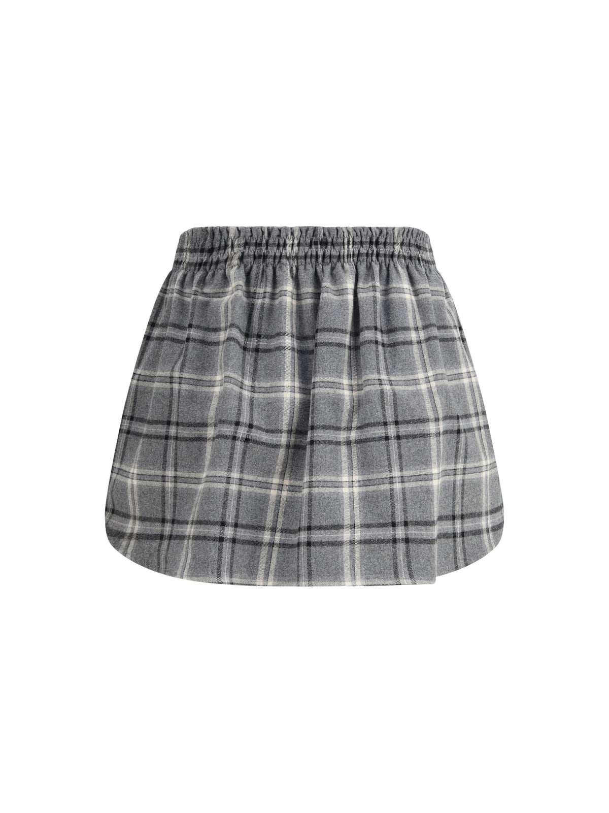 Miu Miu Check flannel Miniskirt - Ardesia