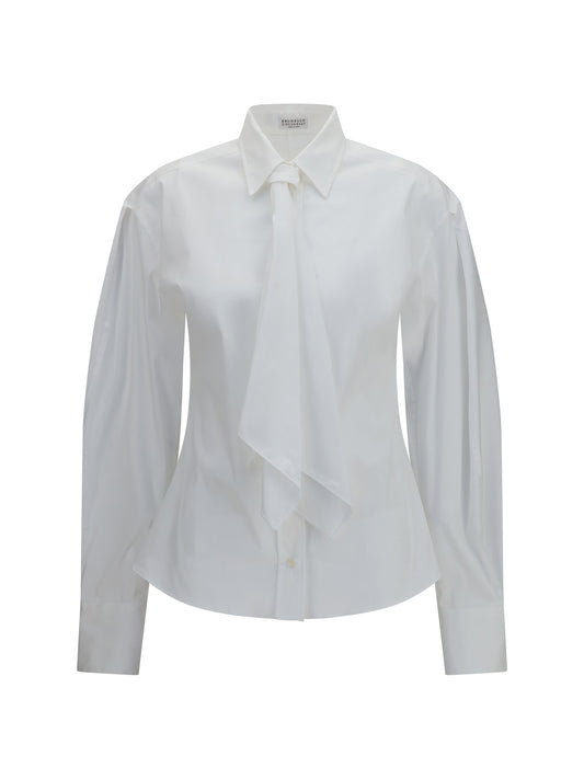 BRUNELLO CUCINELLI Cotton blend Shirt with tie