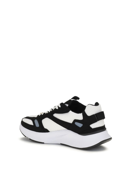 VALENTINO GARAVANI Demivee mesh and suede Sneakers