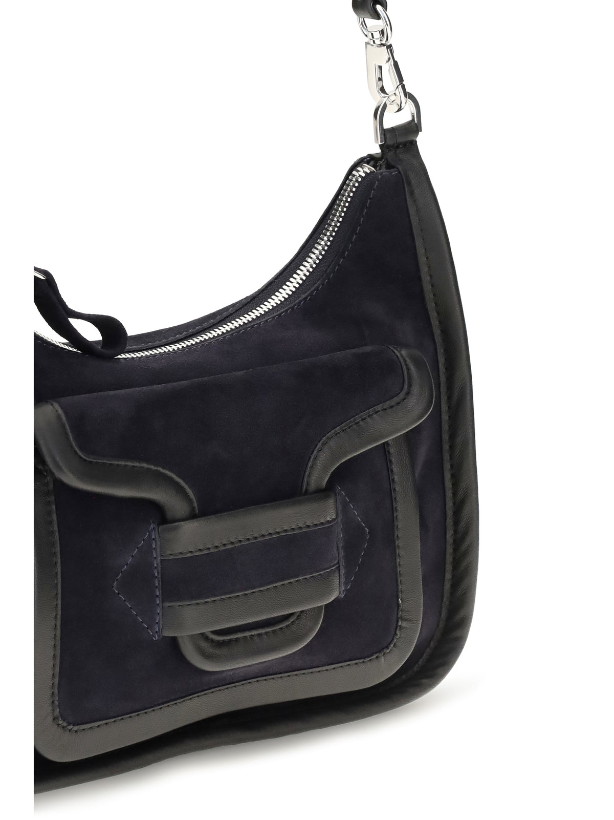 Pierre Hardy Alpha Day Miss leather Shoulder Bag - Navy-Black