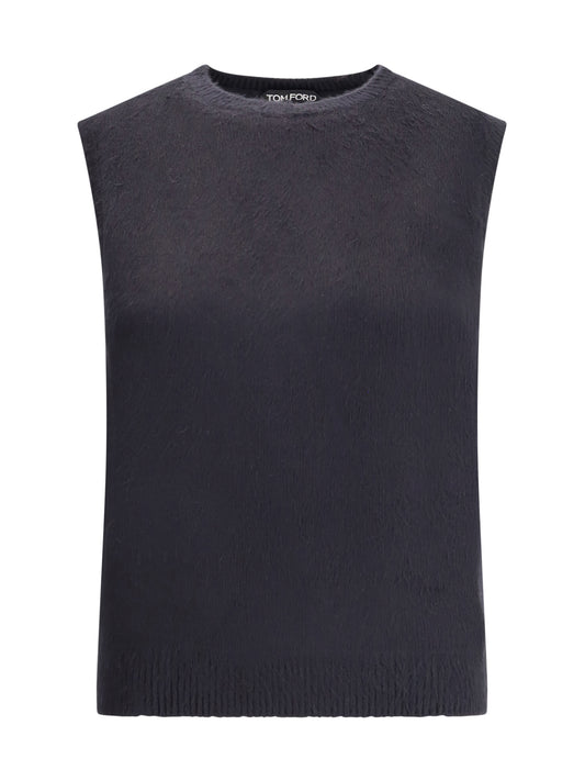 TOM FORD Crewneck Tank Top in silk