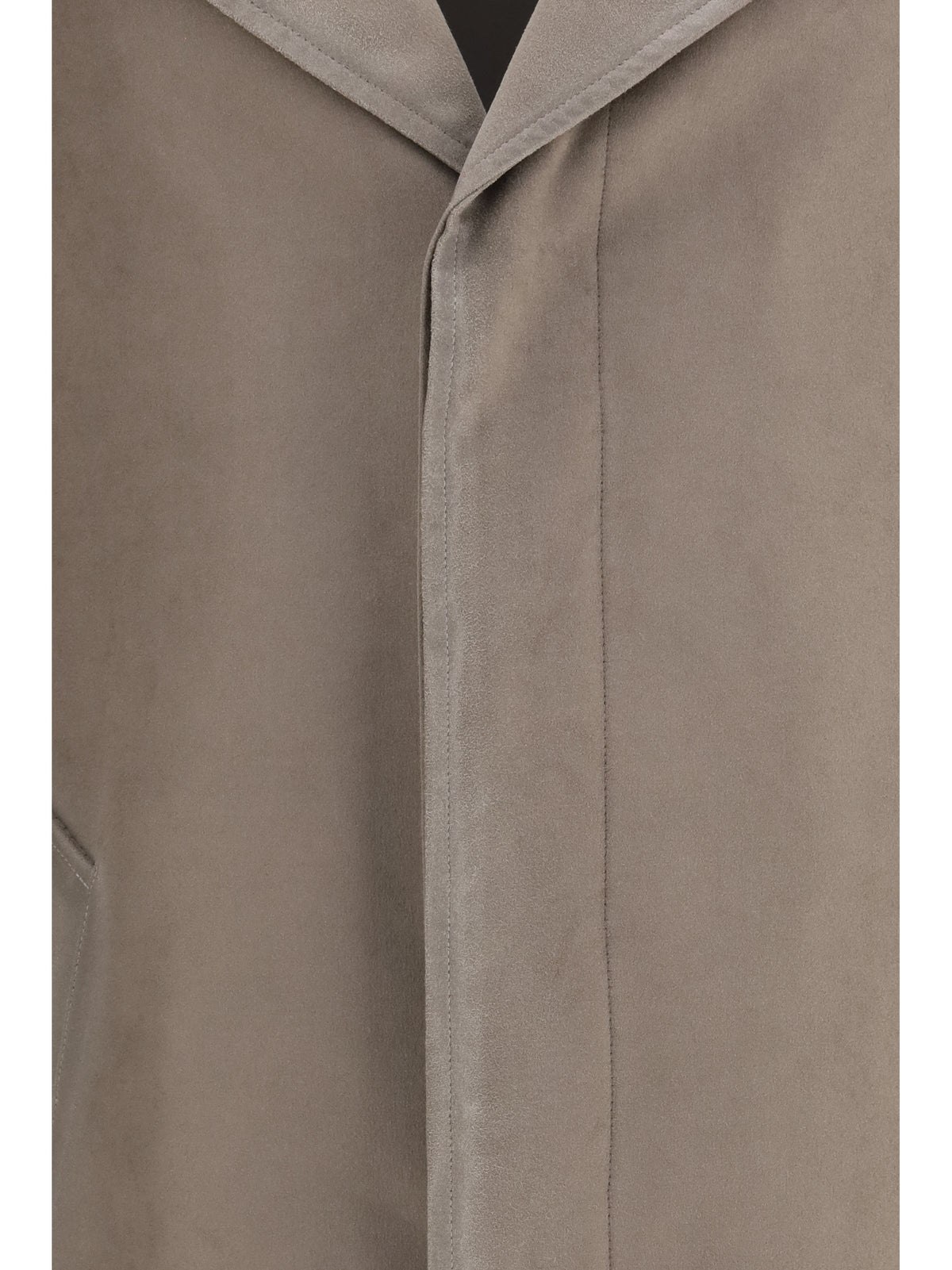 Loewe Single-breasted brushed cotton-blend fustian Coat - Khaki Brown