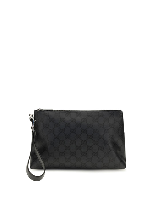 Gucci Small Essence Classic Pouch - Black/Black