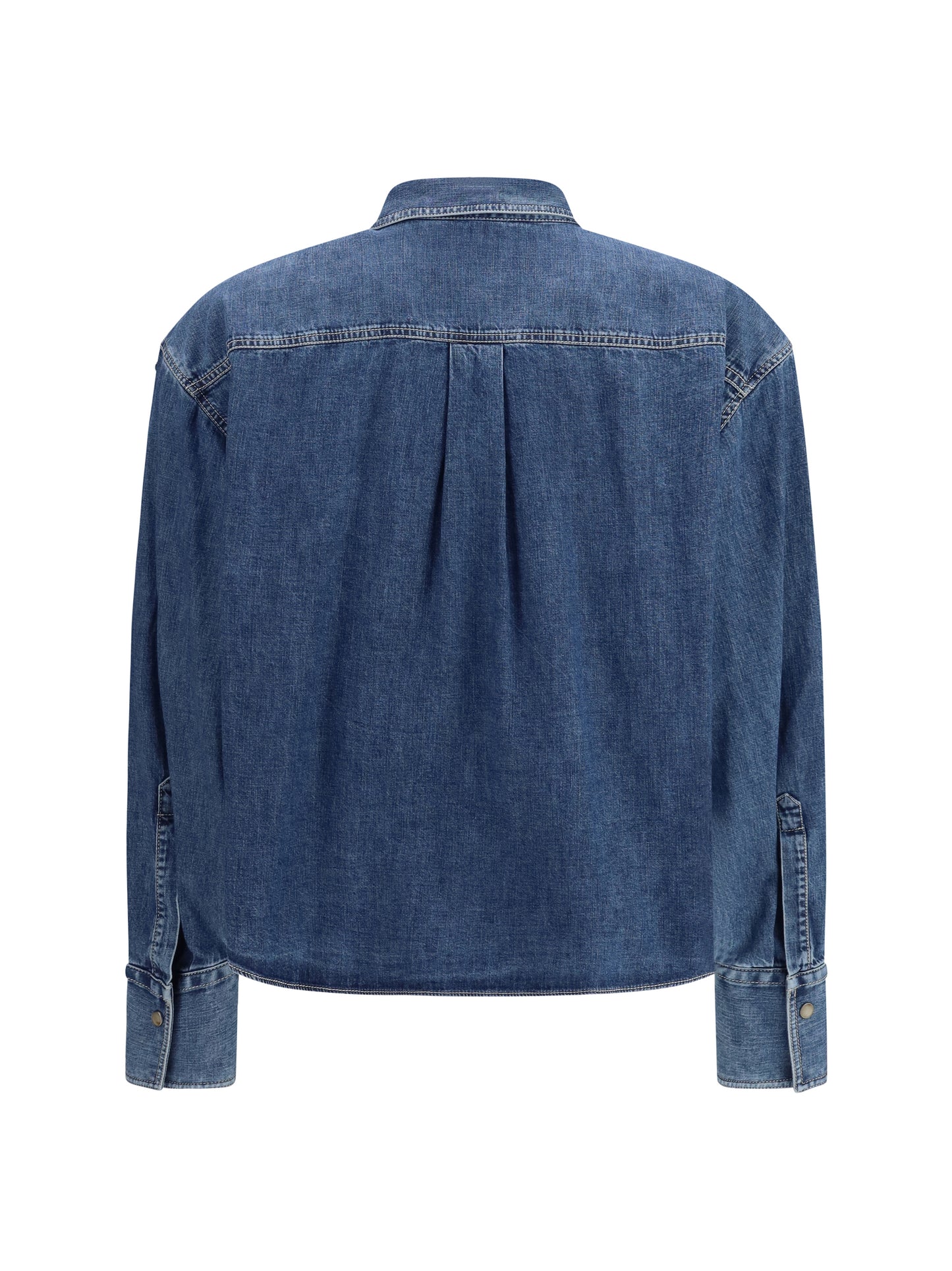 BRUNELLO CUCINELLI Denim Shirt with Jewel Details