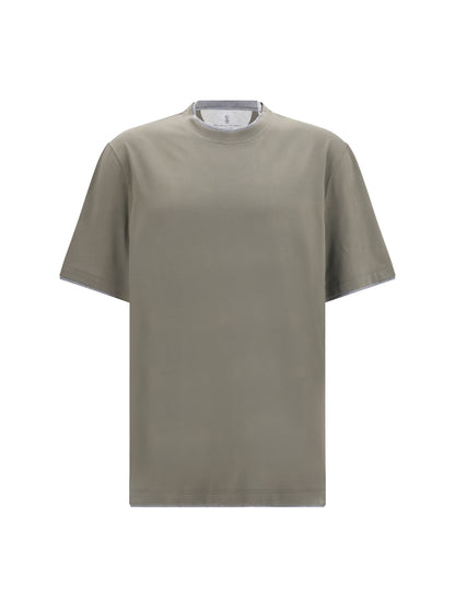 Brunello Cucinelli Cotton T-shirt - Military Green