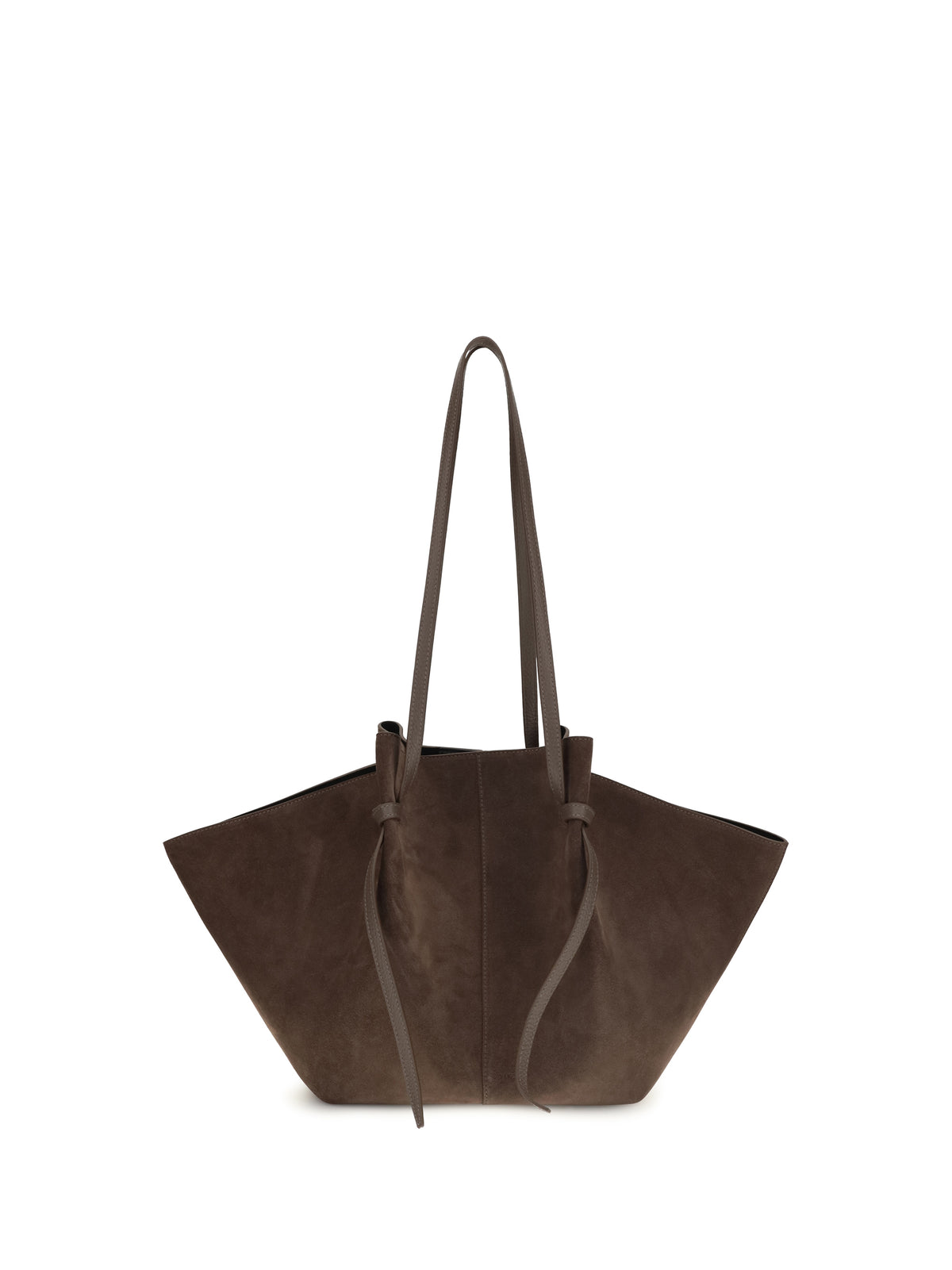Yuzefi Mochi large suede Shoulder Bag - Nutmeg