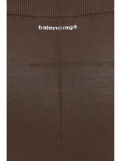 Balenciaga High-rise Leggings - Dark Brown