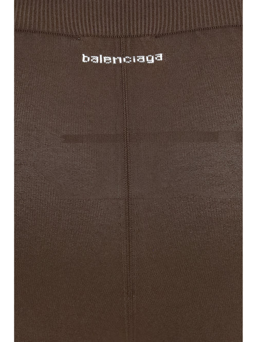 Balenciaga High-rise Leggings - Dark Brown
