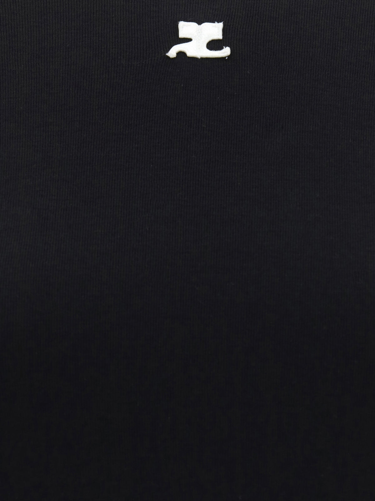 Courrèges Logo T-shirt - Black/Heritage White