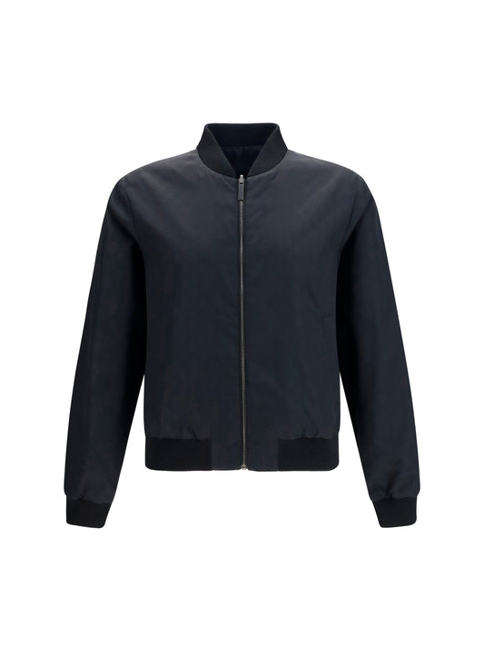 GUCCI Reversible zip Jacket in lightweight silk faille