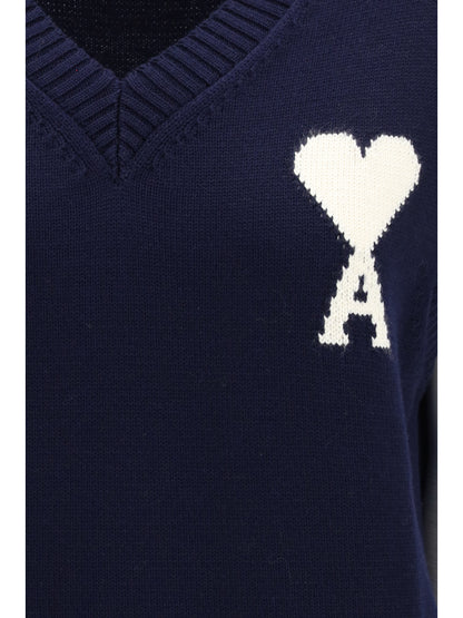 AMI PARIS Sleeveless V-neck knitted Sweater
