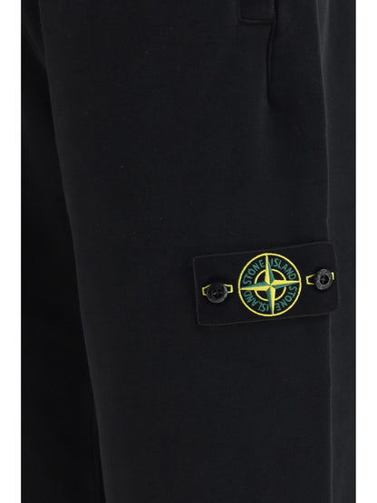 Stone Island Logo patch Sweatpants - Black