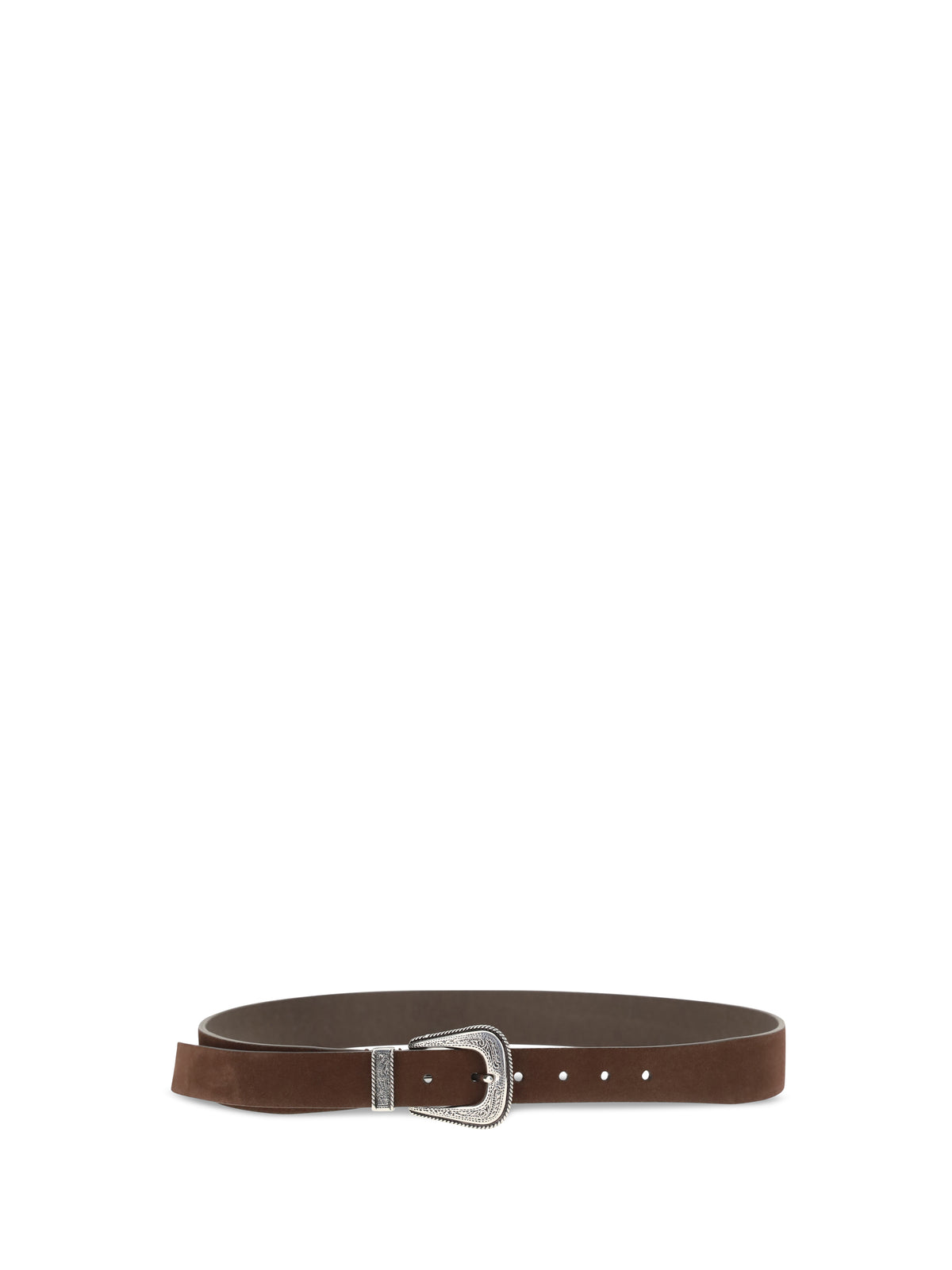 Brunello Cucinelli Suede Western Buckle Belt - Tuya