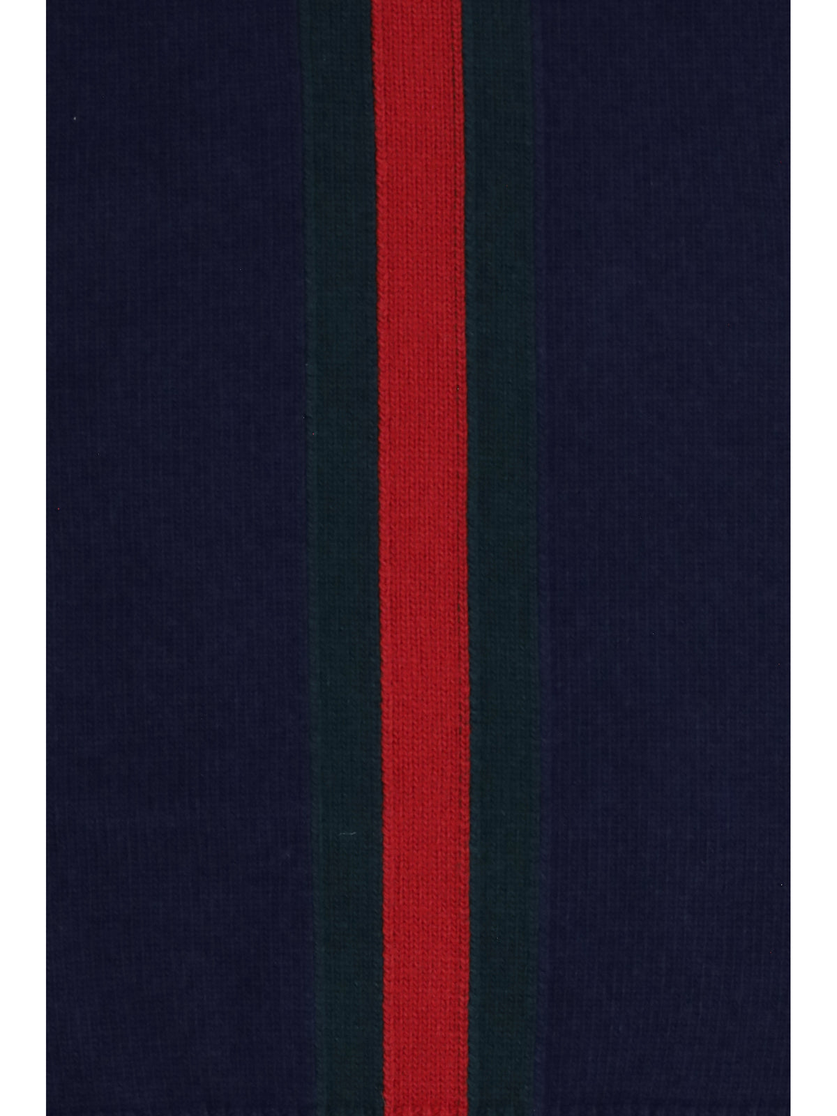 Gucci Web stripe wool Sweater for Girl - Abyss Blue/Green/Red