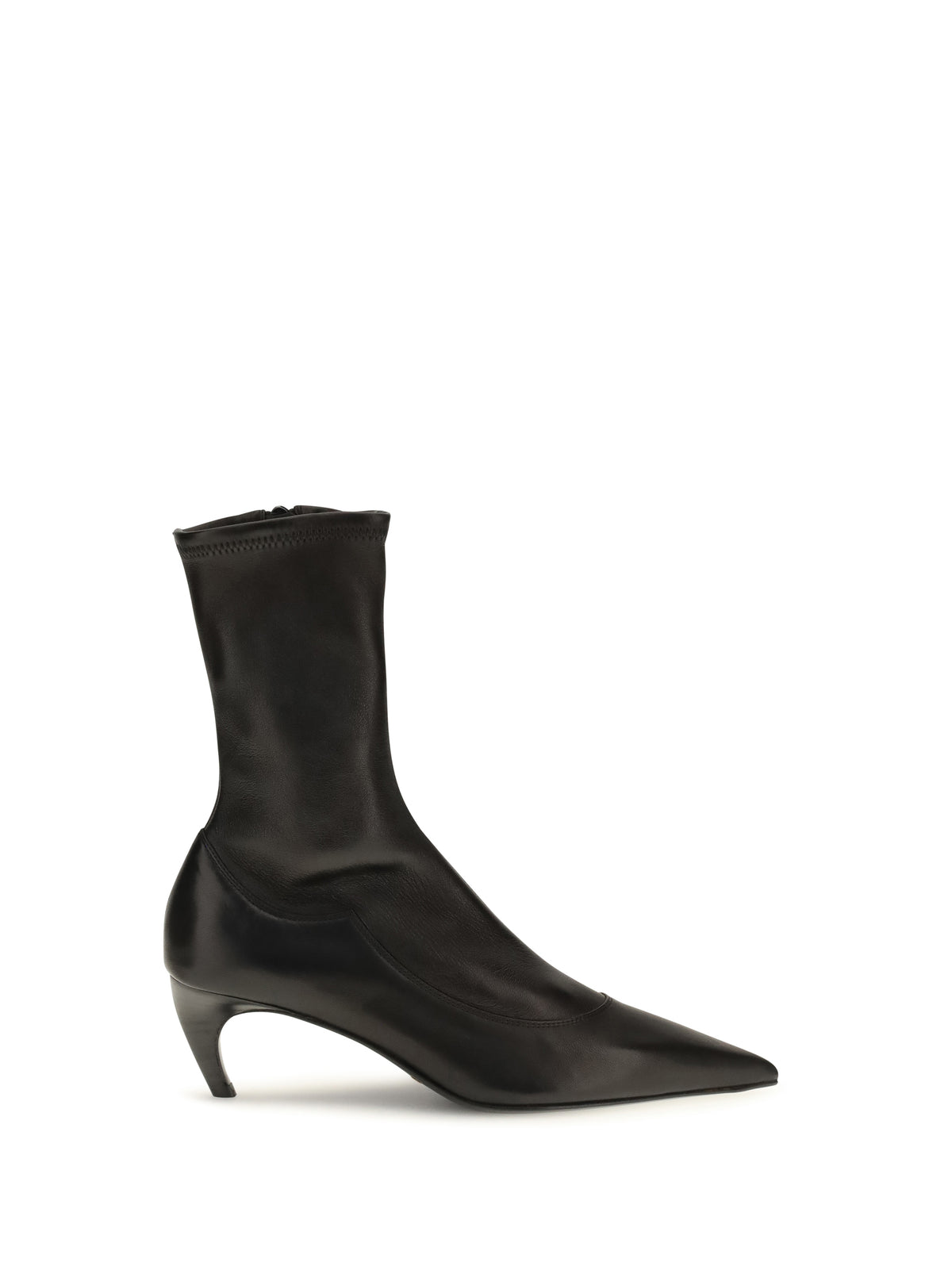 Khaite Valerie leather Ankle Boots - Black