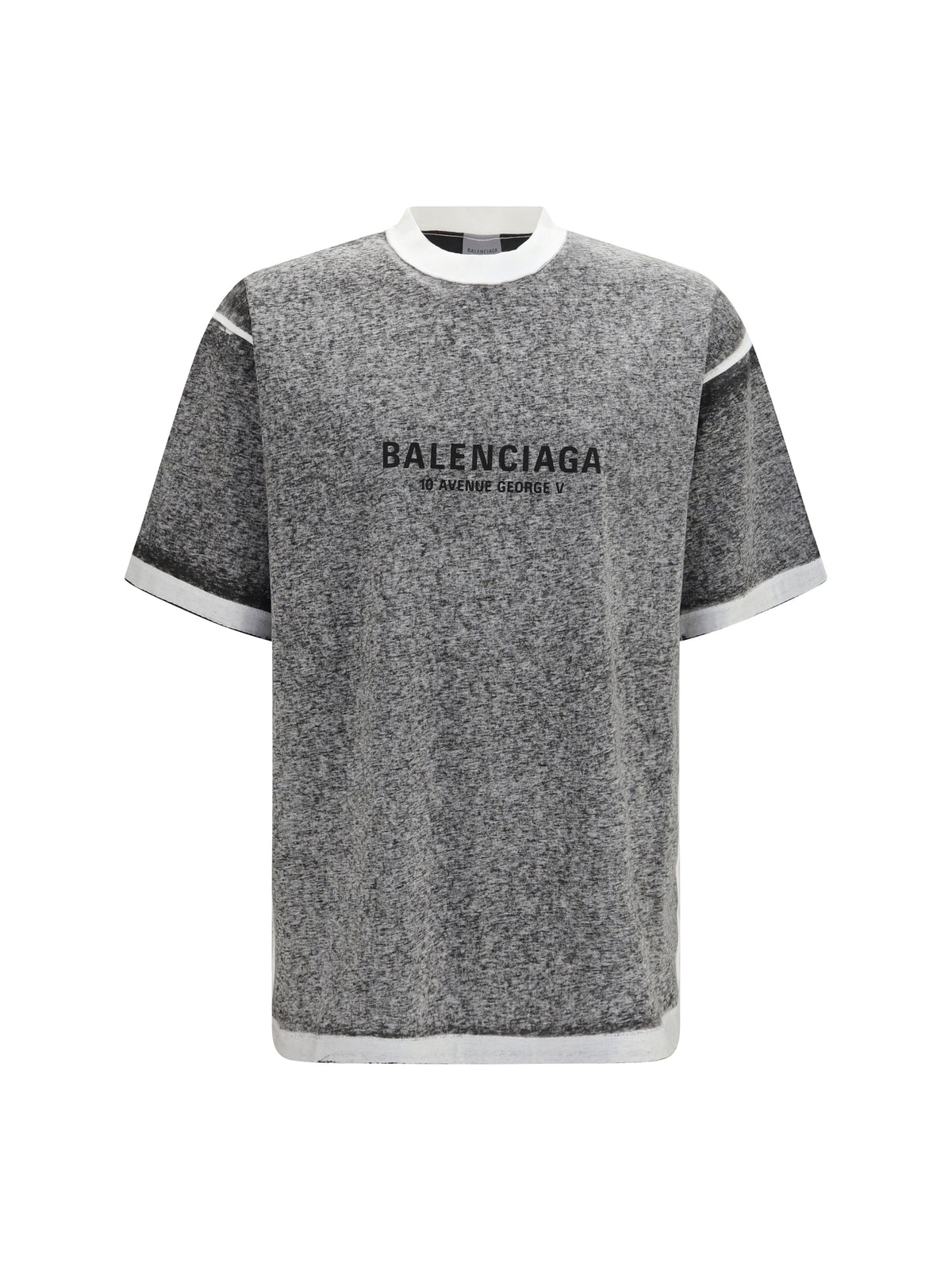 Balenciaga Oversized mélange T-shirt - Black