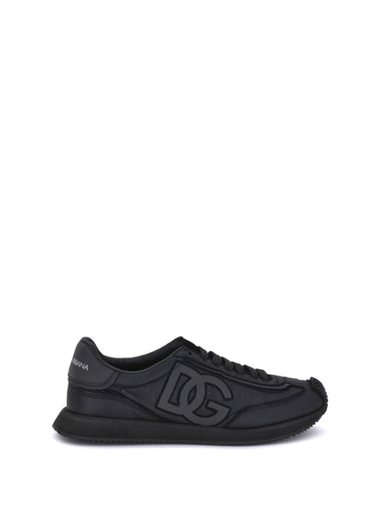 Dolce & Gabbana Leather Sneakers - Black