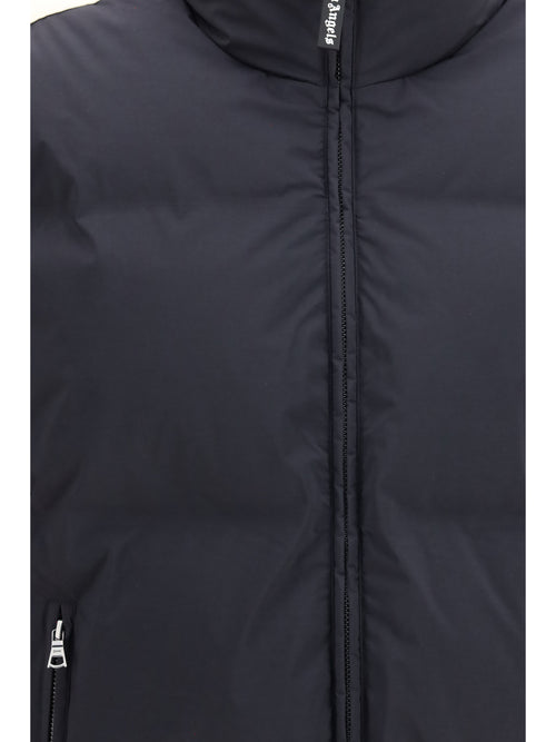 Palm Angels Padded Puffer Jacket with back logo - Black-Off White