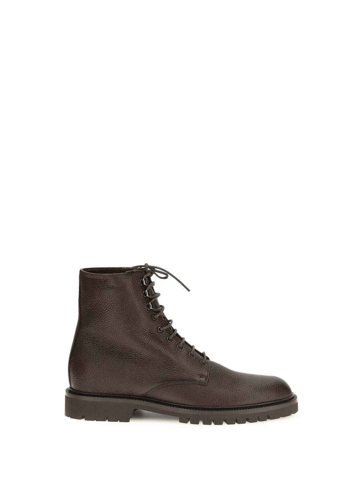 Brunello Cucinelli Lace-up Ankle Boots - Dark Brown