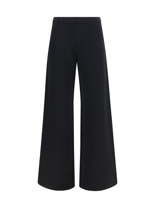 Fendi FF Zucca cashmere Pants - Nero+Grigio Melange